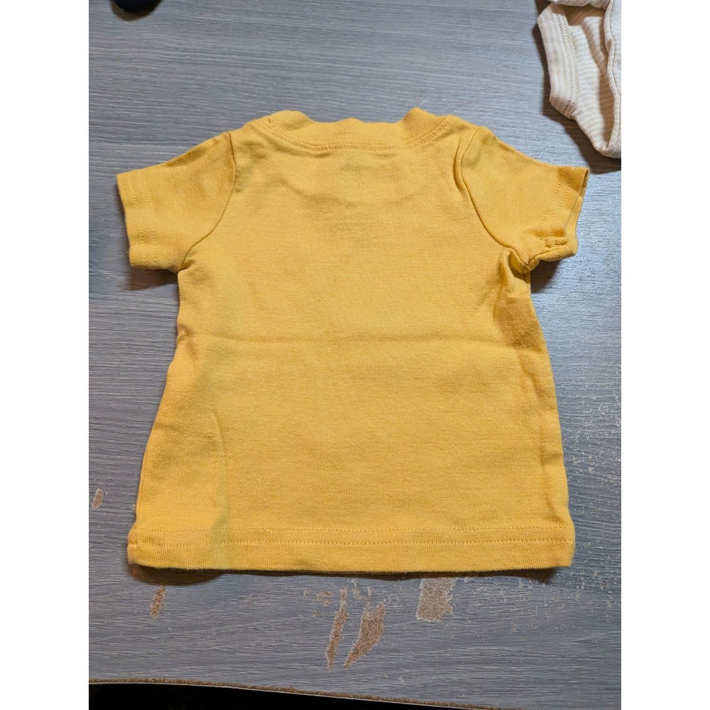 Baby Boy 9pc Clothes Lot Waffle Hoodie Graphic Tee Blue Yellow Newborn - 3m - Picture 3 of 6